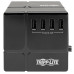 Tripp Lite TLP368CUBEUAM surge protector Black 3 AC outlet(s) 120 V 2.44 m