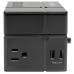 Tripp Lite TLP368CUBEUAM surge protector Black 3 AC outlet(s) 120 V 2.44 m