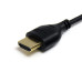 StarTech.com 1.8m Slim HDMI Cable - 4K High Speed HDMI Cable with Ethernet - 4K 30Hz UHD HDMI Cord - 10.2 Gbps Bandwidth - HDMI 1.4 Video / Display Cable 36AWG - HDCP 1.4 - Thin HDMI Cable~6ft Slim HDMI Cable - 4K High Speed HDMI Cable with Ethernet - 4K 