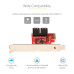 StarTech.com SATA PCIe Card - 4 Port PCIe SATA Expansion Card - 6Gbps - Low Profile Bracket - Stacked SATA Connectors - ASM1164 Non-Raid - PCI Express to SATA Converter