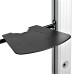 StarTech.com Dual TV Cart for 37-60in VESA TVs up to 110lb/50kg each - Height Adjustable TV Mount, Mobile Display Cart w/ Equipment Shelves - Rolling TV Cart on Wheels - Rolling TV Stand