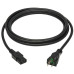 Tripp Lite Safe-IT Antibacterial Hospital-Grade Power Cord, 5-15P to C13 - Green Dot, 13A, 125V, 16 AWG, Black, 6 ft. (1.8 m)