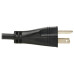 Tripp Lite Safe-IT Antibacterial Hospital-Grade Extension Cord, 5-15P to 5-15R - Green Dot, 13A, 125V, 16 AWG, Black, 15 ft. (4.6 m)