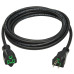 Tripp Lite Safe-IT Antibacterial Hospital-Grade Extension Cord, 5-15P to 5-15R - Green Dot, 13A, 125V, 16 AWG, Black, 15 ft. (4.6 m)