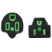 Tripp Lite Safe-IT Antibacterial Hospital-Grade Extension Cord, 5-15P to 5-15R - Green Dot, 13A, 125V, 16 AWG, Black, 15 ft. (4.6 m)