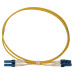 Tripp Lite N370X-01M 400G Duplex Singlemode 9/125 OS2 Switchable Fiber Optic Cable (LC/UPC M/M), LSZH, Yellow, 1 m (3.3 ft.)