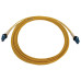 Tripp Lite N370X-05M 400G Duplex Singlemode 9/125 OS2 Switchable Fiber Optic Cable (LC/UPC M/M), LSZH, Yellow, 5 m (16.8 ft.)