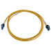 Tripp Lite N370X-02M 400G Duplex Singlemode 9/125 OS2 Switchable Fiber Optic Cable (LC/UPC M/M), LSZH, Yellow, 2 m (6.6 ft.)