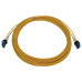 Tripp Lite N370X-08M 400G Duplex Singlemode 9/125 OS2 Switchable Fiber Optic Cable (LC/UPC M/M), LSZH, Yellow, 8 m (26.2 ft.)