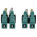 Tripp Lite N820X-07M-OM4 400G Multimode 50/125 OM4 Switchable Fiber Optic Cable (Duplex LC-PC M/M), LSZH, Aqua, 7 m (23 ft.)