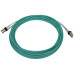Tripp Lite N820X-08M 400G Multimode 50/125 OM3 Switchable Fiber Optic Cable (Duplex LC-PC M/M), LSZH, Aqua, 8 m (26.2 ft.)