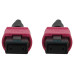 Tripp Lite N845B-01M-12-MG 100G Multimode 50/125 OM4 Fiber Optic Cable (12F MTP/MPO-PC F/F), LSZH, Magenta, 1 m (3.3 ft.)