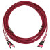Tripp Lite N858B-15M-3X8MG 40/100/400G Multimode 50/125 OM4 Fiber Optic Cable (3x8F MTP/MPO-PC F/F), LSZH, Magenta, 15 m (49.2 ft.)