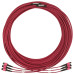 Tripp Lite N858B-30M-3X8MG 40/100/400G Multimode 50/125 OM4 Fiber Optic Cable (3x8F MTP/MPO-PC F/F), LSZH, Magenta, 30 m (98.4 ft.)