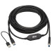 Tripp Lite U328-025-1 USB 3.0 SuperSpeed Active Repeater Cable (A to B M/M), 25 ft. (7.6 m)