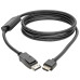 Tripp Lite P582-006-HD-V4A DisplayPort 1.4 to HDMI Active Adapter Cable (M/M), 4K 60 Hz, 4:4:4, HDR, HDCP 2.2, 6 ft. (1.8 m)