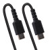 StarTech.com 3ft (1m) USB C Charging Cable, Coiled Heavy Duty Fast Charge & Sync USB-C Cable, USB 2.0 Type-C Cable, Rugged Aramid Fiber, Durable Male to Male USB Cable, Black