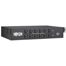 Tripp Lite 2.9kW 120V Single-Phase ATS/Monitored PDU - 24 5-15/20R & 1 L5-30R Outlets, Dual L5-30P Inputs, 10 ft. Cords, 2U, TAA