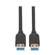 Tripp Lite U325-010 USB 3.0 SuperSpeed A to A Cable for USB 3.0 All-in-One Keystone/Panel Mount Couplers (M/M), Black, 10 ft. (3 m)