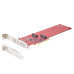 StarTech.com Dual M.2 PCIe SSD Adapter Card, PCIe x8 / x16 to Dual NVMe or AHCI M.2 SSDs, PCI Express 4.0, 7.8GBps/Drive, Bifurcation Required - Windows/Linux Compatible
