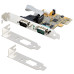 StarTech.com 2-Port PCI Express Serial Card, Dual Port PCIe to RS232 (DB9) Serial Card, 16C1050 UART, Standard or Low Profile Brackets, COM Retention, For Windows & Linux