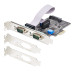 StarTech.com 2-Port Serial PCIe Card, Dual-Port PCI Express to RS232/RS422/RS485 (DB9) Serial Card, Low-Profile Brackets Incl., 16C1050 UART, Windows/Linux, TAA Compliant - Level-4 ESD Protection
