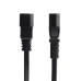 StarTech.com 1ft (30cm) Power Extension Cord, IEC 60320 C14 to IEC 60320 C13 PDU Power Cord, 10A 250V, 18AWG, Black Extension Cable, AC Power Cable for PDU/Power Supply - UL Listed Components