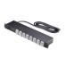 StarTech.com 8-Outlet Horizontal Rack Mount PDU, 1U Power Strip, Individual Outlet On/Off Switches with Covers, 15A Circuit Breaker, 8ft/2.4m Cord, NEMA 5-15P/R