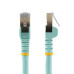 StarTech.com 35ft CAT6a Ethernet Cable - 10 Gigabit Shielded Snagless RJ45 100W PoE Patch Cord - 10GbE STP Network Cable w/Strain Relief - Aqua Fluke Tested/Wiring is UL Certified/TIA