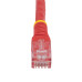 StarTech.com 100ft CAT6 Ethernet Cable - Red CAT 6 Gigabit Ethernet Wire -650MHz 100W PoE RJ45 UTP Molded Network/Patch Cord w/Strain Relief/Fluke Tested/Wiring is UL Certified/TIA