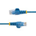 StarTech.com 20ft Blue Slim CAT6 Ethernet Cable, Snagless, 100W PoE, UTP, LSZH, 28AWG Pure Bare Copper Wire, Slim RJ45 Network Patch Cord w/Strain Reliefs, Fluke Tested