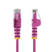 StarTech.com 15ft Pink Slim CAT6 Ethernet Cable, Snagless, 100W PoE, UTP, LSZH, 28AWG Pure Bare Copper Wire, Slim RJ45 Network Patch Cord w/Strain Reliefs, Fluke Tested