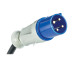 Tripp Lite 12.6kW 200-240V 3-Phase IsoBreaker Managed PDU - Gigabit, 36 Outlets, IEC-309 60A Blue (3P+E) Input, LCD, 10 ft. (3 m) Cord, 0U, 70 in. (1.8 m) Height, TAA