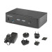 StarTech.com 2-Port DisplayPort KVM Switch, 8K 60Hz / 4K 144Hz, Single Display, DP 1.4, 2x USB 3.0 Ports, 4x USB 2.0 HID Ports, Push-Button & Hotkey Switching, TAA Compliant - OS Independent, Metal Housing