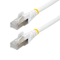 StarTech.com 100ft White CAT6a Ethernet Cable, Snagless RJ45, 10GbE, 100W PoE++, S/FTP, LSZH, 27AWG Pure Bare Copper Wire, 500MHz, Shielded Network Patch Cord w/Strain Reliefs, Fluke Tested/ETL Verified