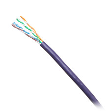 C2G 1000ft (304.8m) TAA-Compliant Cat6 Bulk Unshielded (UTP) Ethernet Network Cable with Solid Conductors-Riser CMR-Rated - Purple