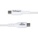 StarTech.com 3ft (91cm) USB-A to USB-C Charging Cable, Charge & Sync, 3A, USB 2.0, TPE Jacket - White USB Charging Cord
