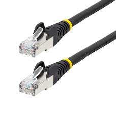 StarTech.com 100ft Black CAT6a Ethernet Cable, Snagless RJ45, 10GbE, 100W PoE++, S/FTP, LSZH, 27AWG Pure Bare Copper Wire, 500MHz, Shielded Network Patch Cord w/Strain Reliefs, Fluke Tested/ETL Verified