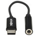Tripp Lite U437-001 USB-C to 3.5 mm Headphone Jack Adapter