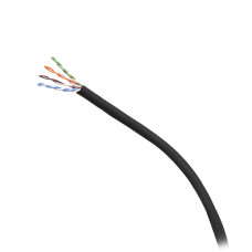 C2G 1000ft (304.8m) TAA-Compliant Cat6 Bulk Unshielded (UTP) Ethernet Network Cable with Solid Conductors-Plenum CMP-Rated - Black