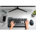 Kensington MK7500F QuietType Pro keyboard Home/Office USB + RF Wireless + Bluetooth QWERTY US English Aluminium, Black