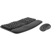 Logitech Wave Keys MK670 keyboard Mouse included Home/Office RF Wireless + Bluetooth QWERTY English Graphite