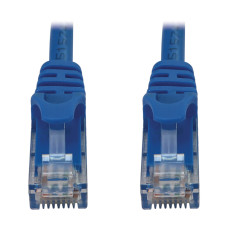 Tripp Lite N261-06N-BL Cat6a 10G Snagless Molded UTP Ethernet Cable (RJ45 M/M), PoE, Blue, 6 in. (15 cm)