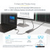 StarTech.com USB-C to Dual-HDMI Adapter - USB-C or A to 2x HDMI - 4K 60Hz - 100W Power Delivery Pass-Through - 1ft (30cm) Built-in Cable - USB to HDMI Multi-Monitor Converter for Laptop