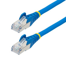 StarTech.com 100ft Blue CAT6a Ethernet Cable, Snagless RJ45, 10GbE, 100W PoE++, S/FTP, LSZH, 27AWG Pure Bare Copper Wire, 500MHz, Shielded Network Patch Cord w/Strain Reliefs, Fluke Tested/ETL Verified