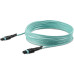 StarTech.com 5m (15ft) MTP(F)/PC to MTP(F)/PC OM3 Multimode Fiber Optic Cable, 12F Type-A, OFNP, 50/125µm LOMMF, 40G Networks, Low Insertion Loss, MPO Fiber Patch Cord