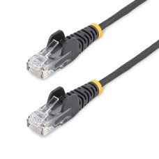 StarTech.com 10 ft. CAT6 Ethernet Cable - Slim - Snagless RJ45 Connectors - Black