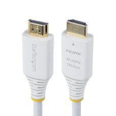 StarTech.com 10ft (3m) Premium Certified High Speed HDMI Cable, 4K 60Hz/1440p 144Hz, HDR10/HDCP 2.2/ARC, 18Gbps, UHD HDMI 2.0 Cord for TV/Monitor/Display, TPE Jacket, White