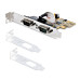 StarTech.com 2-Port PCI Express Serial Interface Card, Dual Port PCIe to RS232 (DB9) Serial Card, 16C1050 UART, Low/Full Profile Brackets, COM Retention, For Windows/Linux