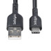 StarTech.com 10ft (3m) USB-A to USB-C Charging Cable, Charge & Sync, 3A, USB 2.0, TPE Jacket - Black USB Charging Cord